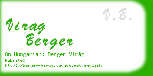 virag berger business card