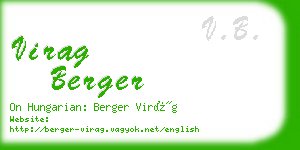 virag berger business card